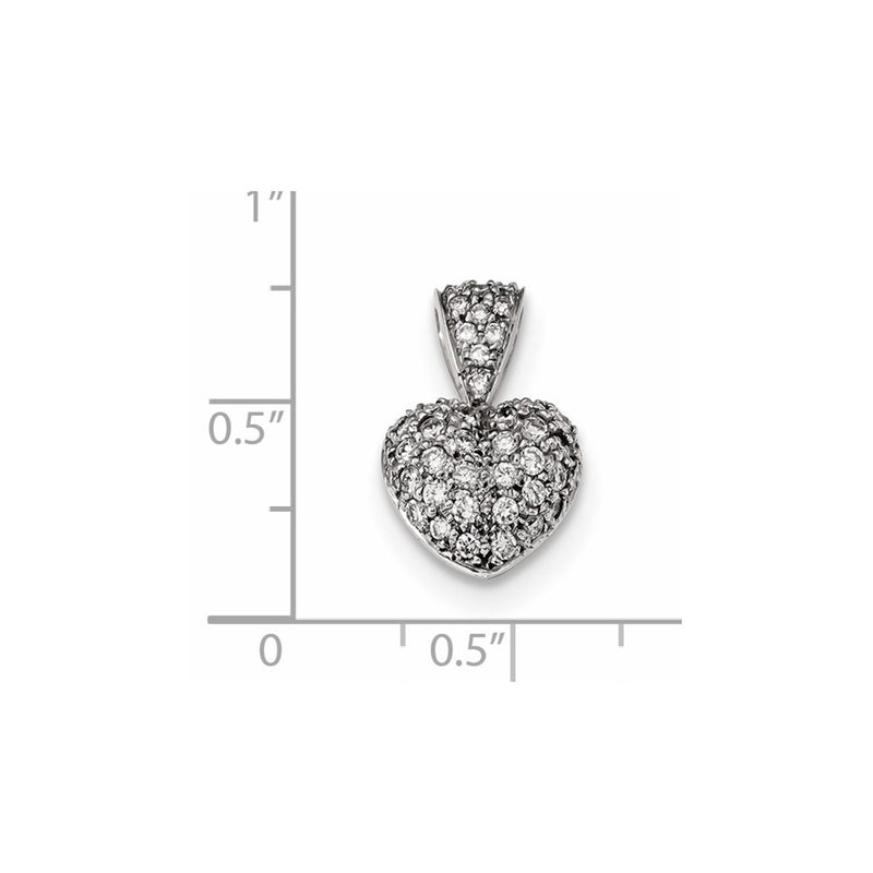 14k White Gold Real Diamond Pendant