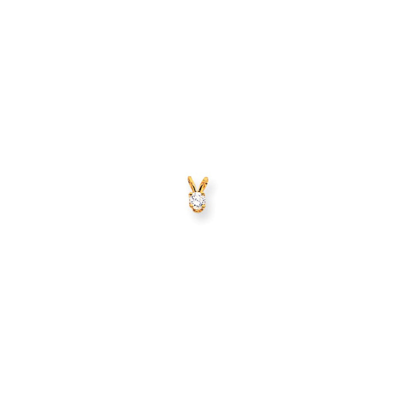 14k AAA Diamond pendant