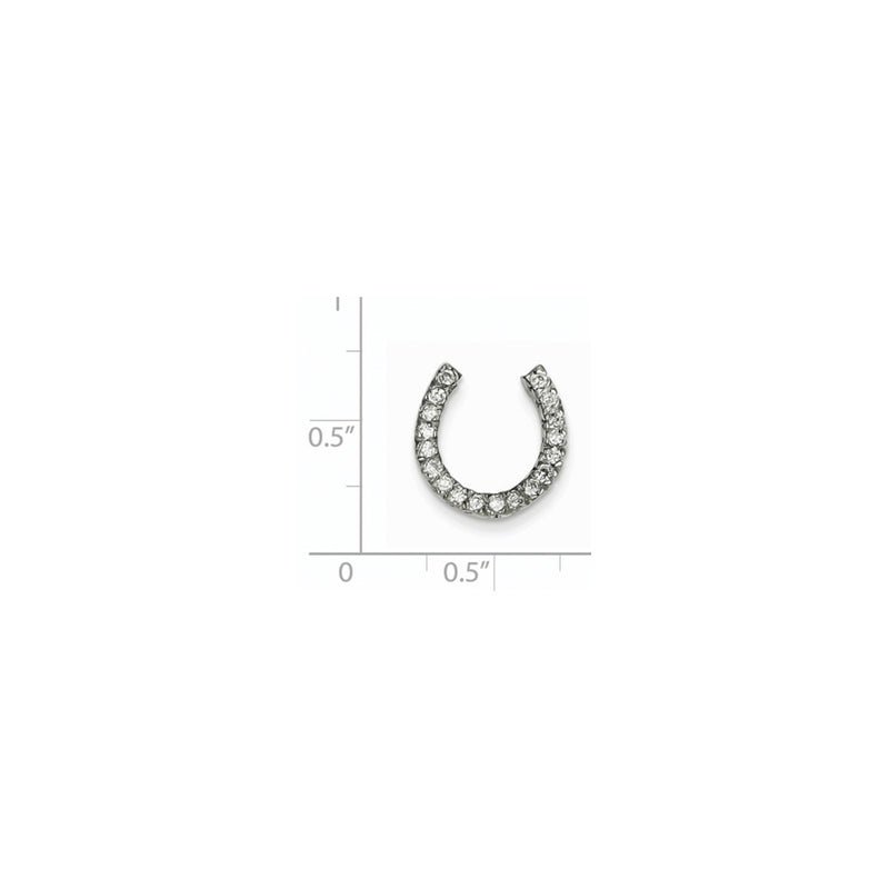 14k White Gold AAA Diamond chain slide