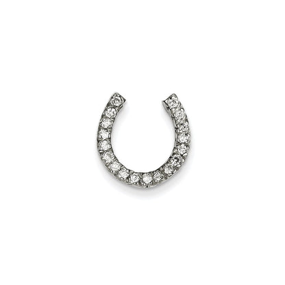 14k White Gold AAA Diamond chain slide