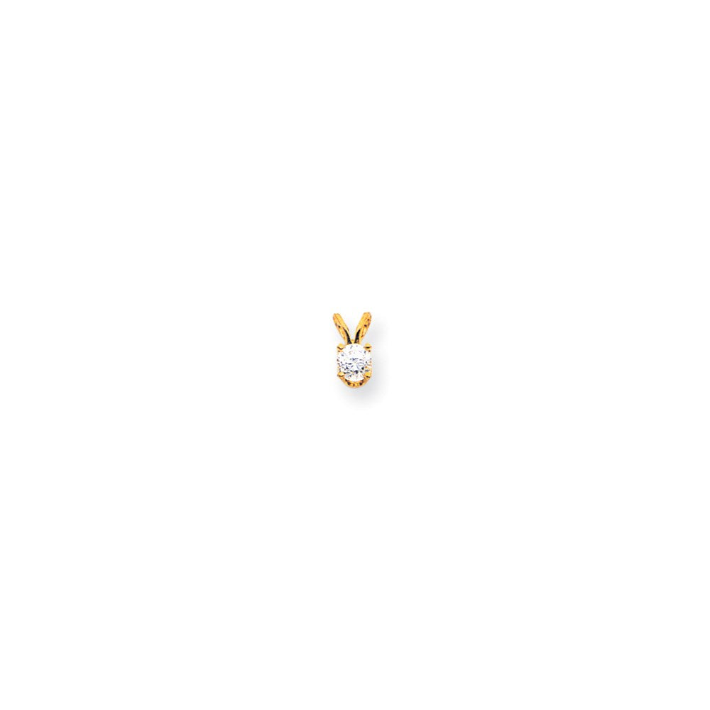 14K Yellow Gold VS Real Diamond pendant