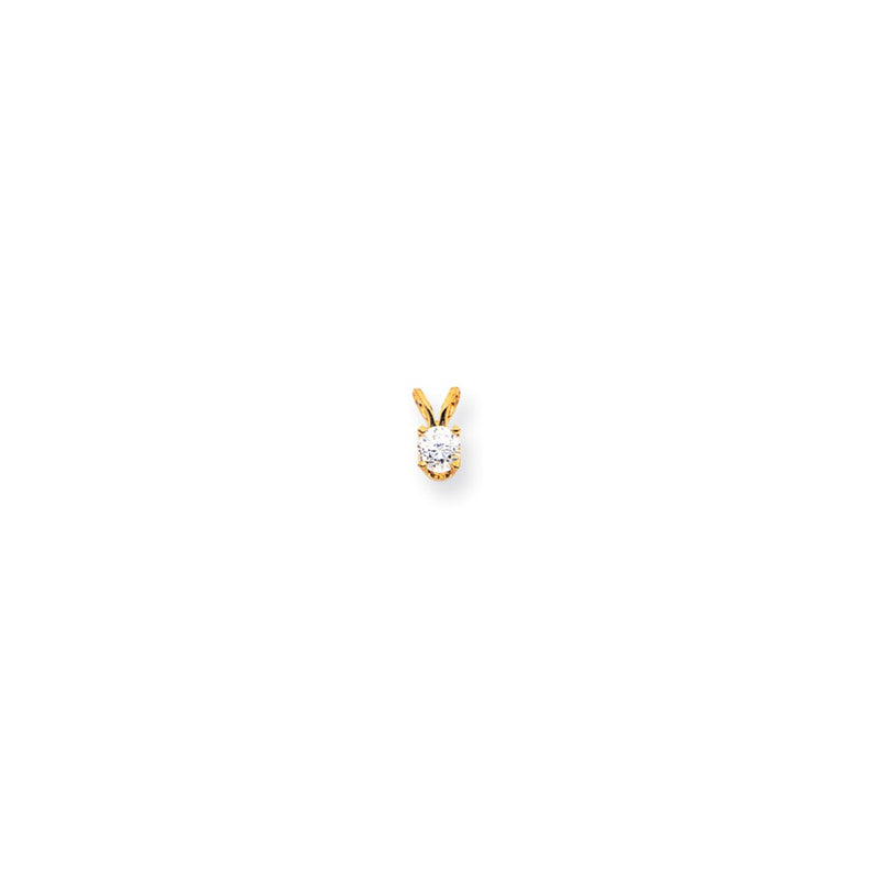 14K Yellow Gold VS Real Diamond pendant