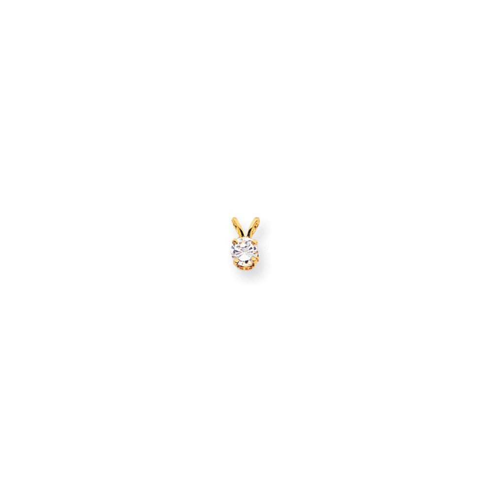 14k AAA Diamond pendant