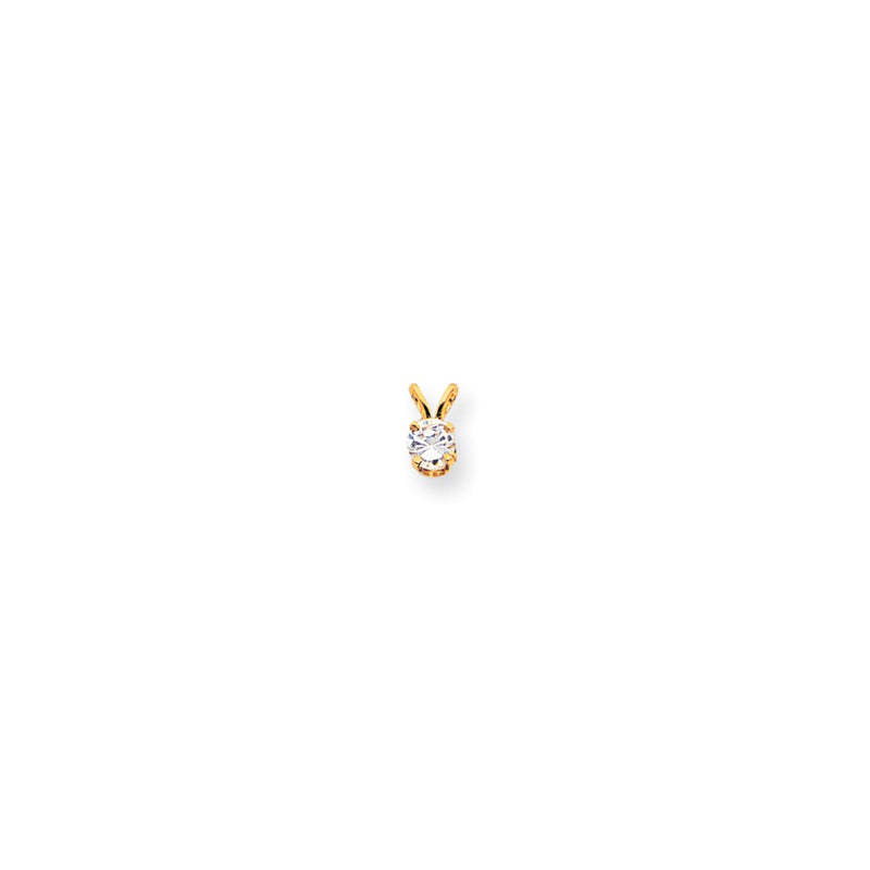 14k AAA Diamond pendant
