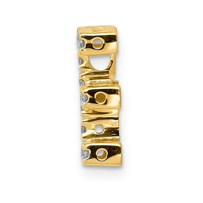 14k Diamond Initial E Charm