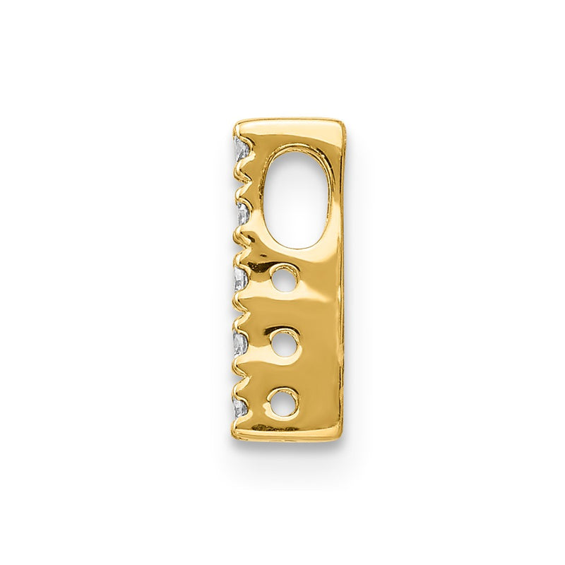 14k Diamond Initial I Charm