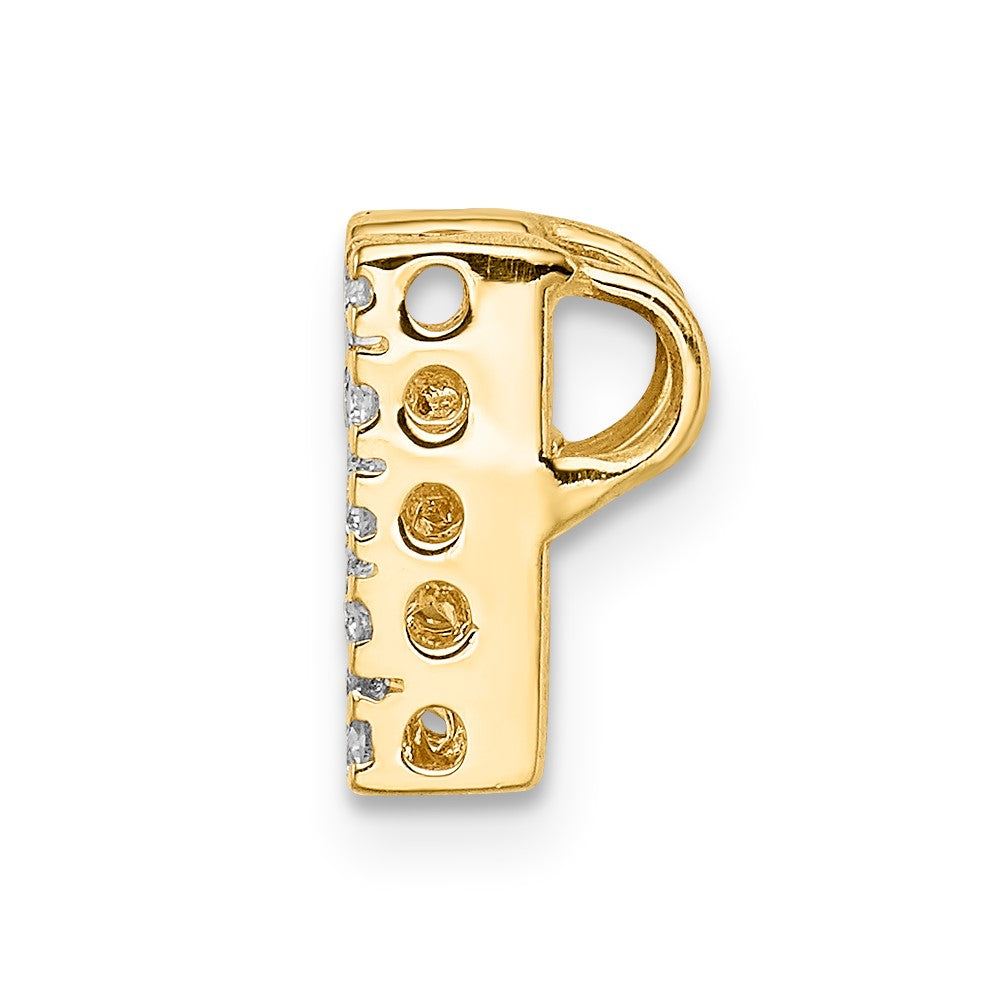 14k Diamond Initial N Charm