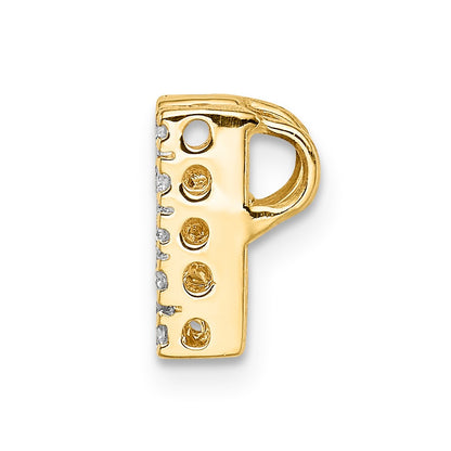 14k Diamond Initial N Charm