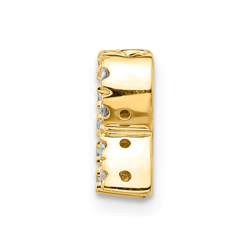 14k Diamond Initial R Charm