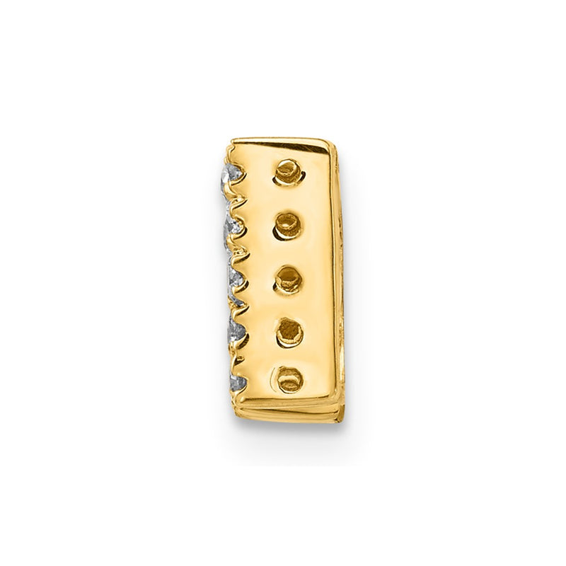 14k Diamond Initial W Charm