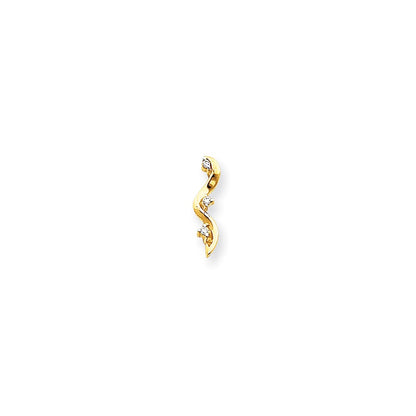 14k A Diamond three stone pendant