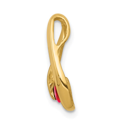 14k 4mm Ruby Pendant