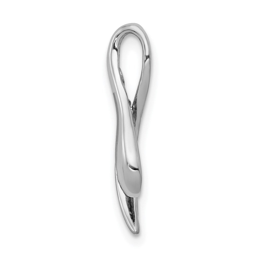 14k White Gold 3mm Amethyst pendant