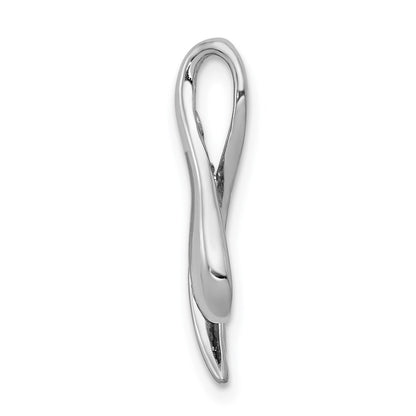 14k White Gold 3mm Amethyst pendant