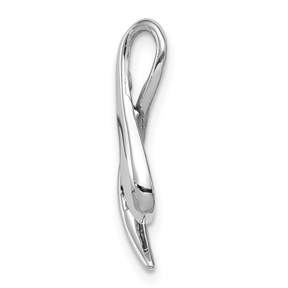 14k White Gold Sapphire Pendant