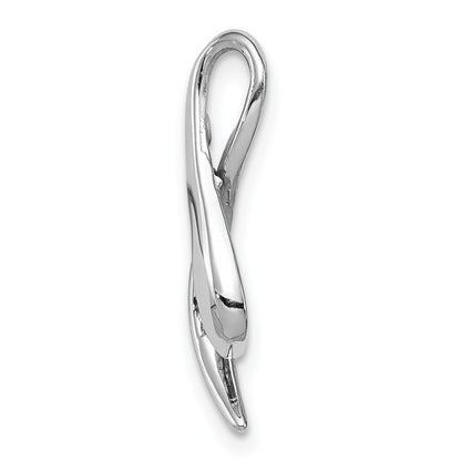 14k White Gold Sapphire Pendant