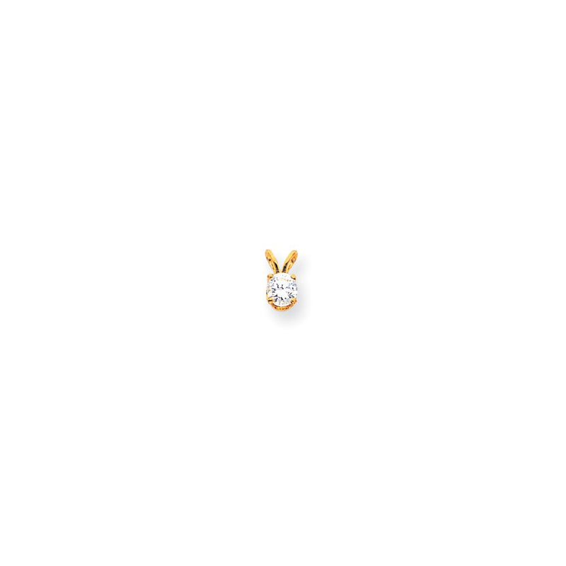14K Yellow Gold AAA Real Diamond pendant