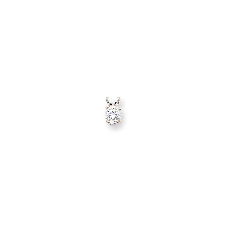 14k White Gold VS Real Diamond pendant