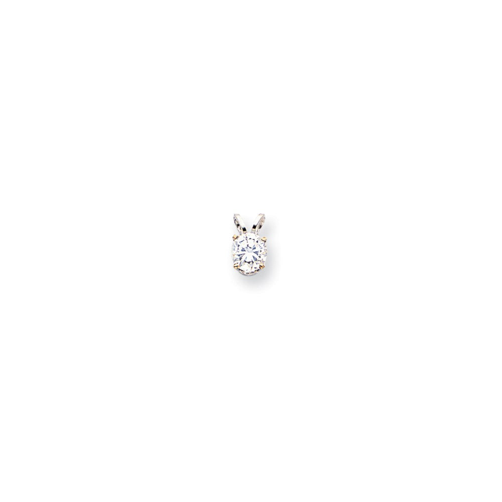 14k White Gold A Real Diamond pendant