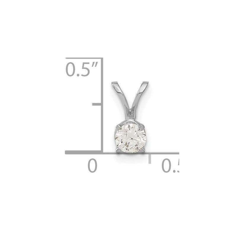 14k White Gold VS Real Diamond pendant
