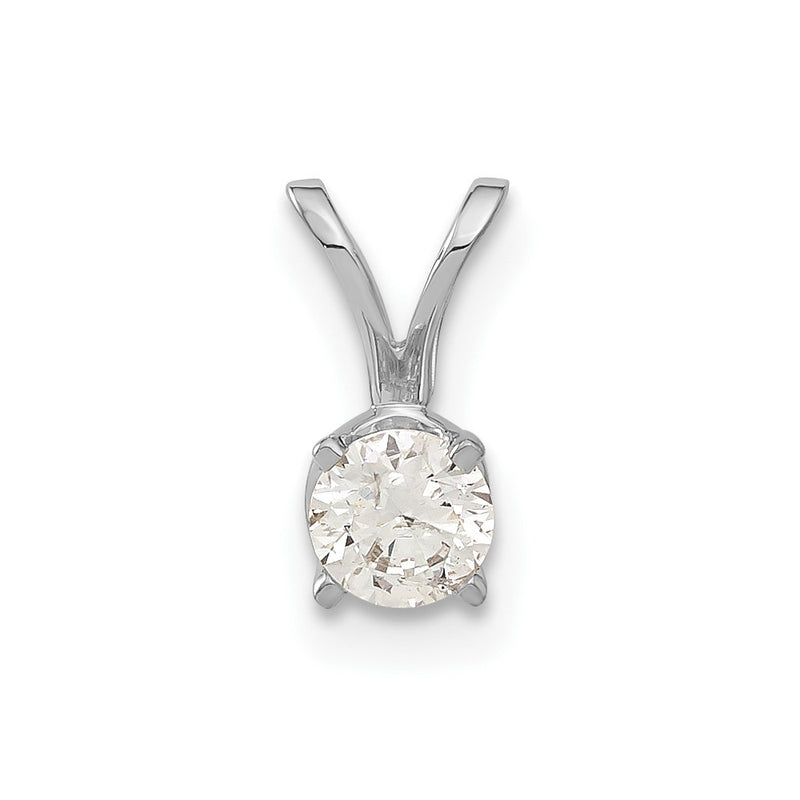 14k White Gold VS Real Diamond pendant