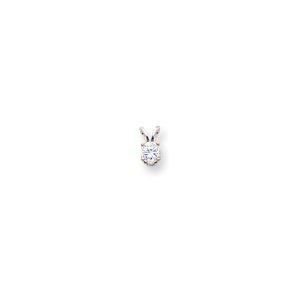 14k White Gold AAA Real Diamond pendant