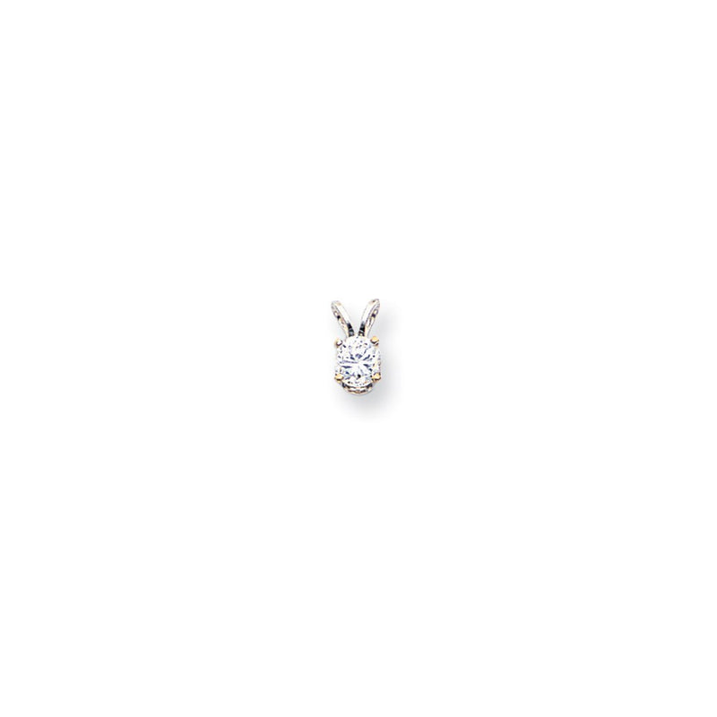 14k White Gold VS Real Diamond pendant