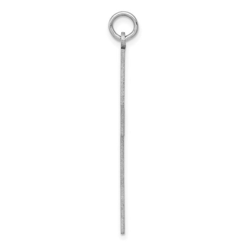 14k White Gold Laser Designed Cross Pendant