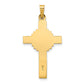 14k Yellow Gold Polished Cross Celtic Pendant