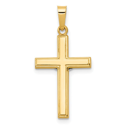 14k Yellow & Rhodium Gold w/Rhodium Polished Inri Crucifix Pendant