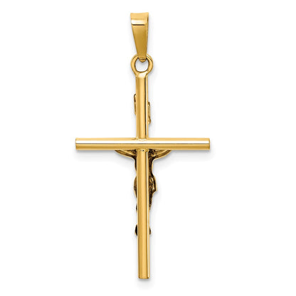 14k Two-tone Gold INRI Crucifix Pendant