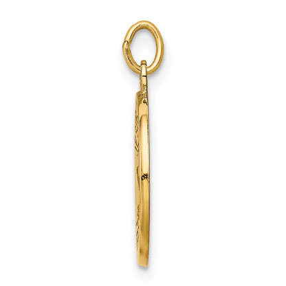 14k Yellow Gold Jesus Mary Joseph Medal Charm