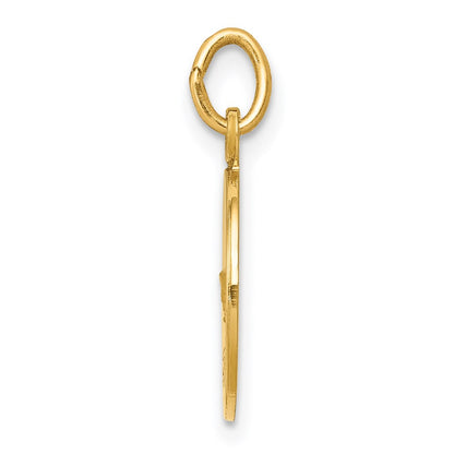 14k Yellow Gold Confirmation Charm