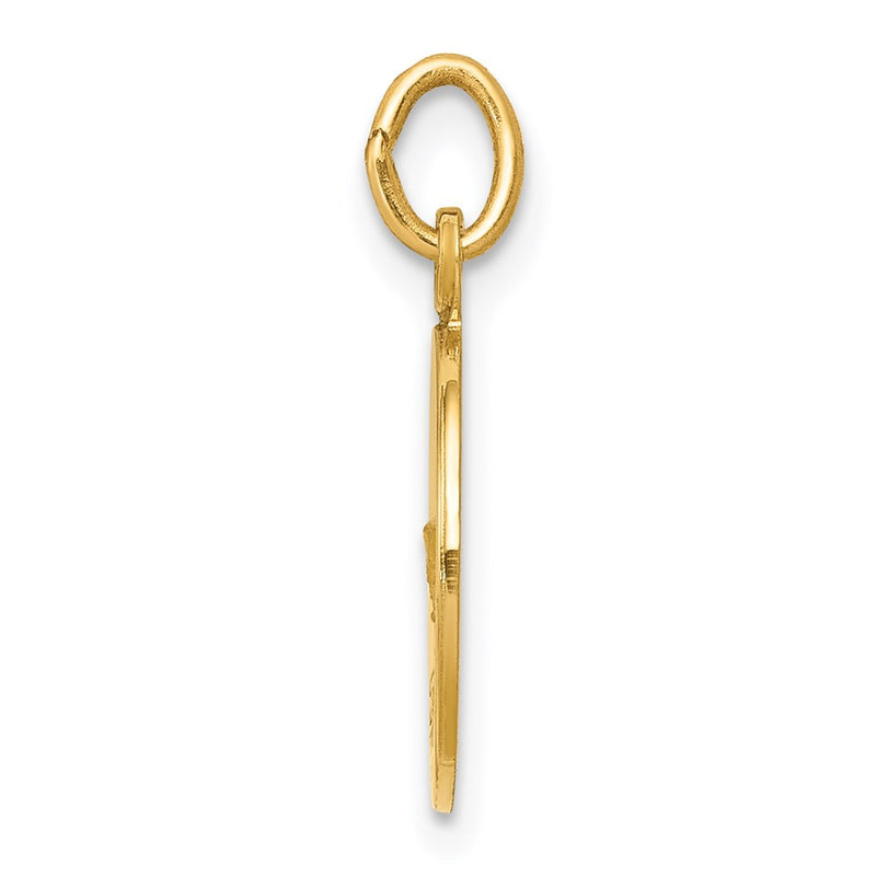14k Yellow Gold Confirmation Charm