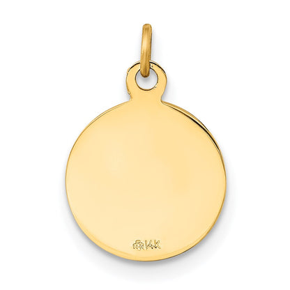 14k Yellow Gold Confirmation Charm