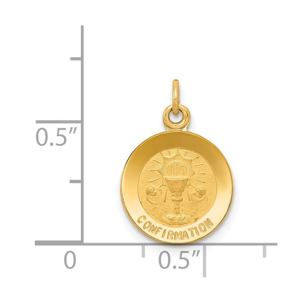 14k Yellow Gold Confirmation Charm