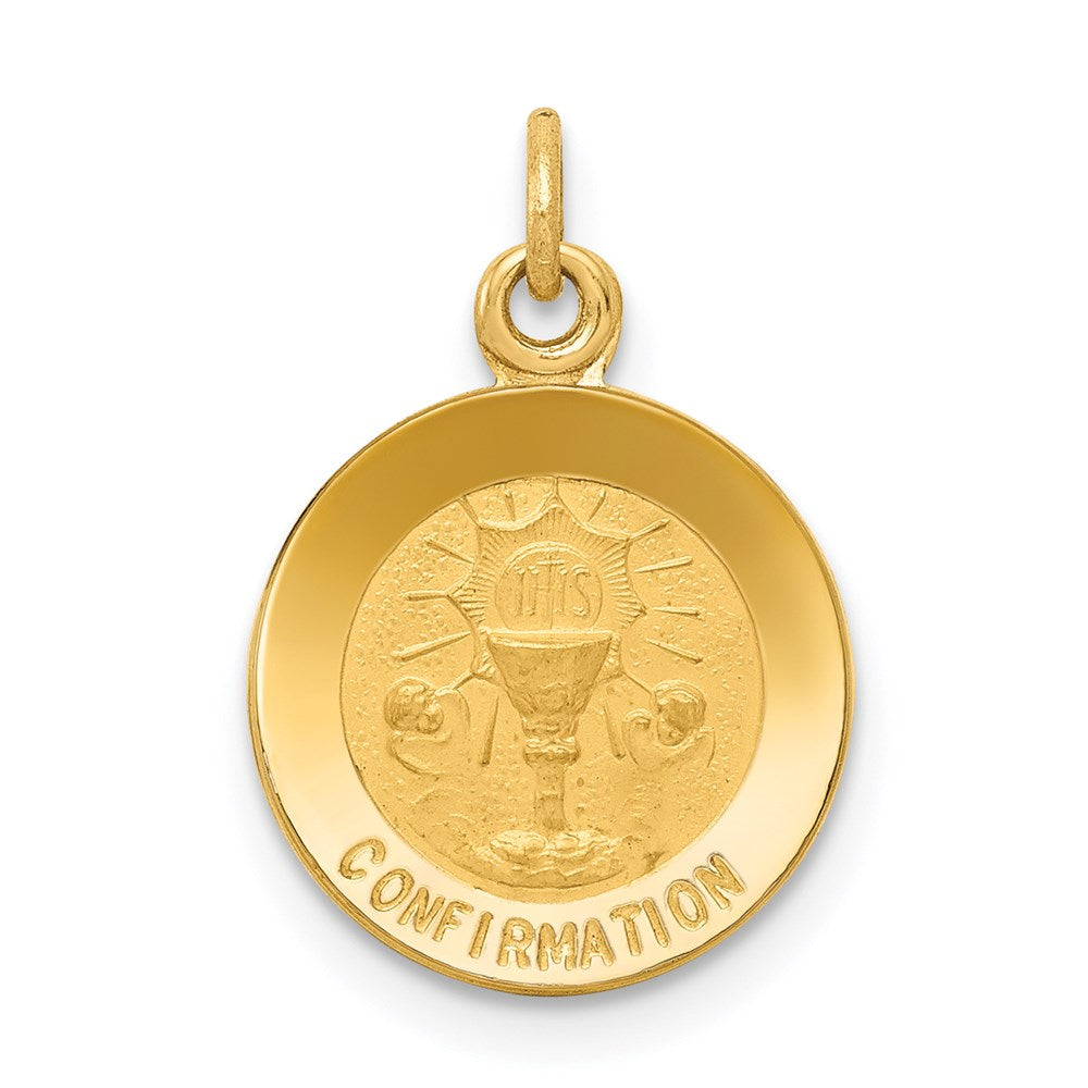 14k Yellow Gold Confirmation Charm