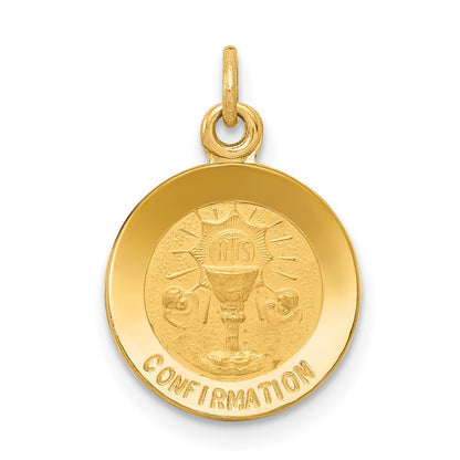 14k Yellow Gold Confirmation Charm