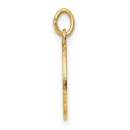14k Yellow Gold Confirmation Charm