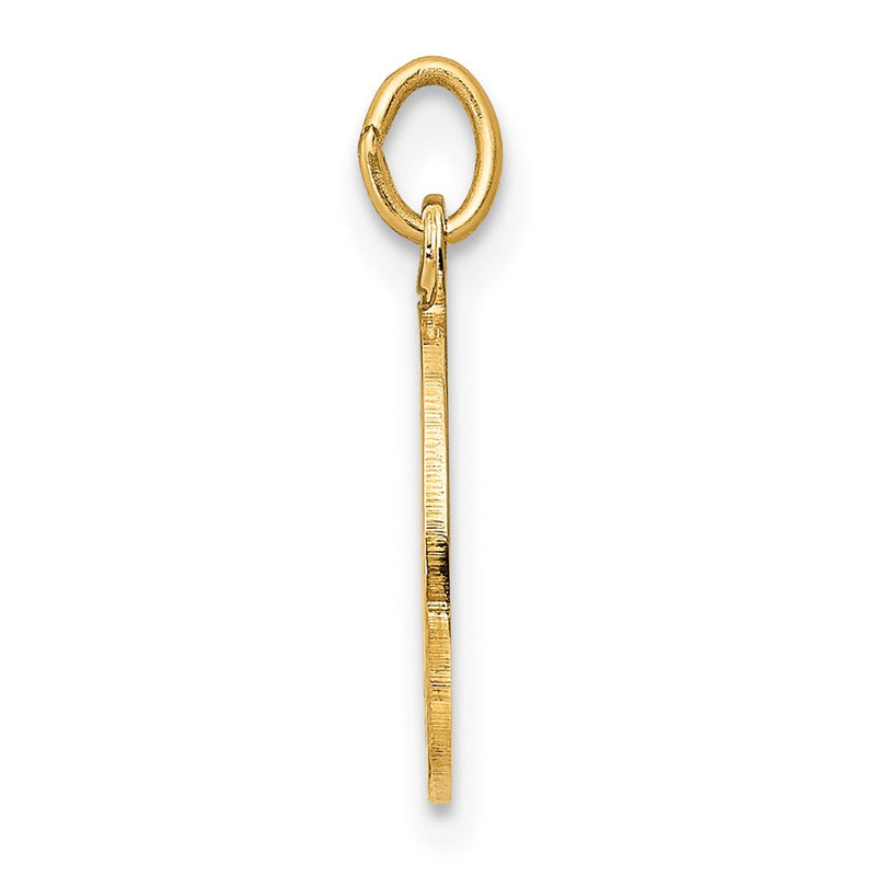 14k Yellow Gold Confirmation Charm