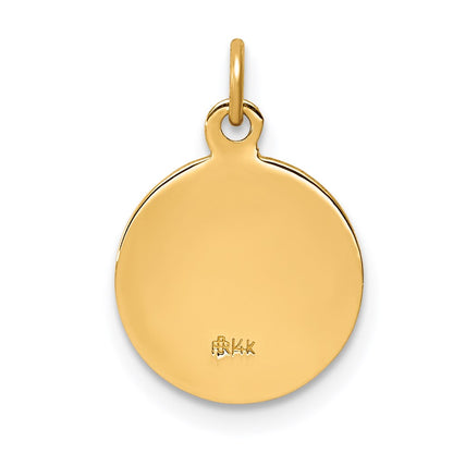 14k Yellow Gold Confirmation Charm