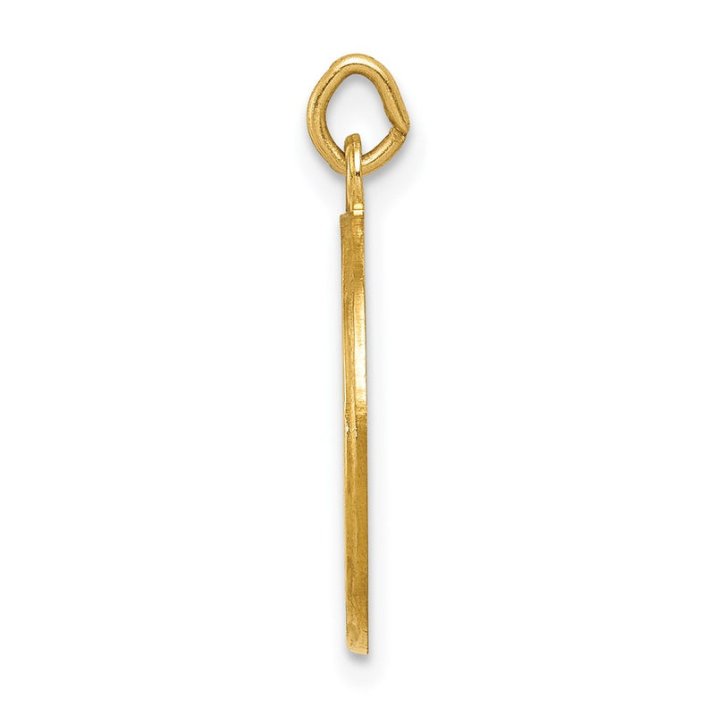 14k Yellow Gold Confirmation Medal Charm
