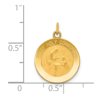 14k Yellow Gold First Holy Communion Charm