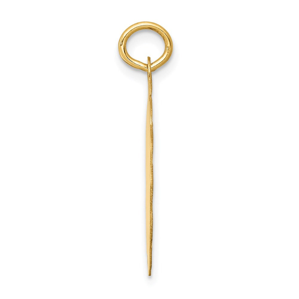 14k Yellow Gold First Holy Communion Disc Charm