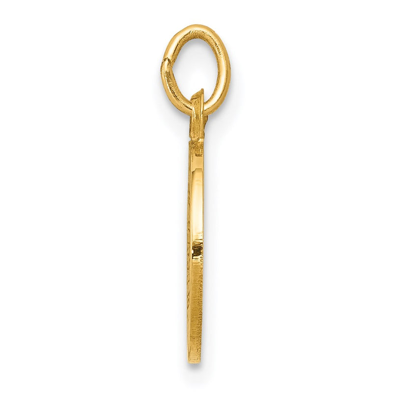 14k Yellow Gold Holy Trinity Medal Charm