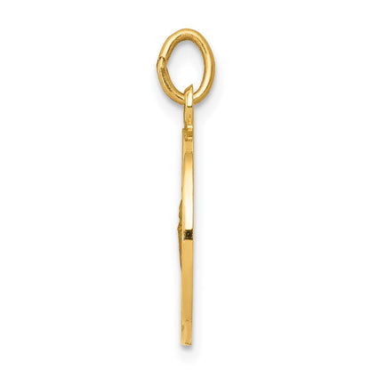 14k Yellow Gold Saint Martha Medal Charm