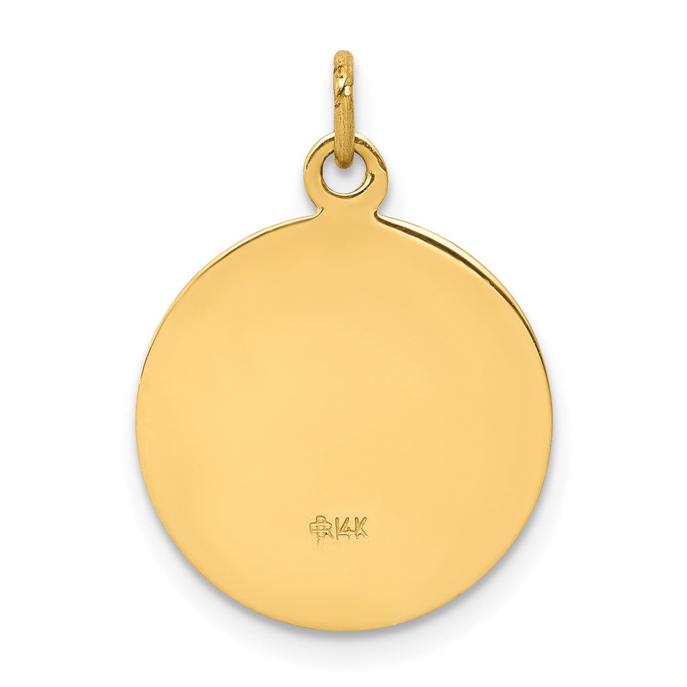 14k Yellow Gold Saint Martha Medal Charm