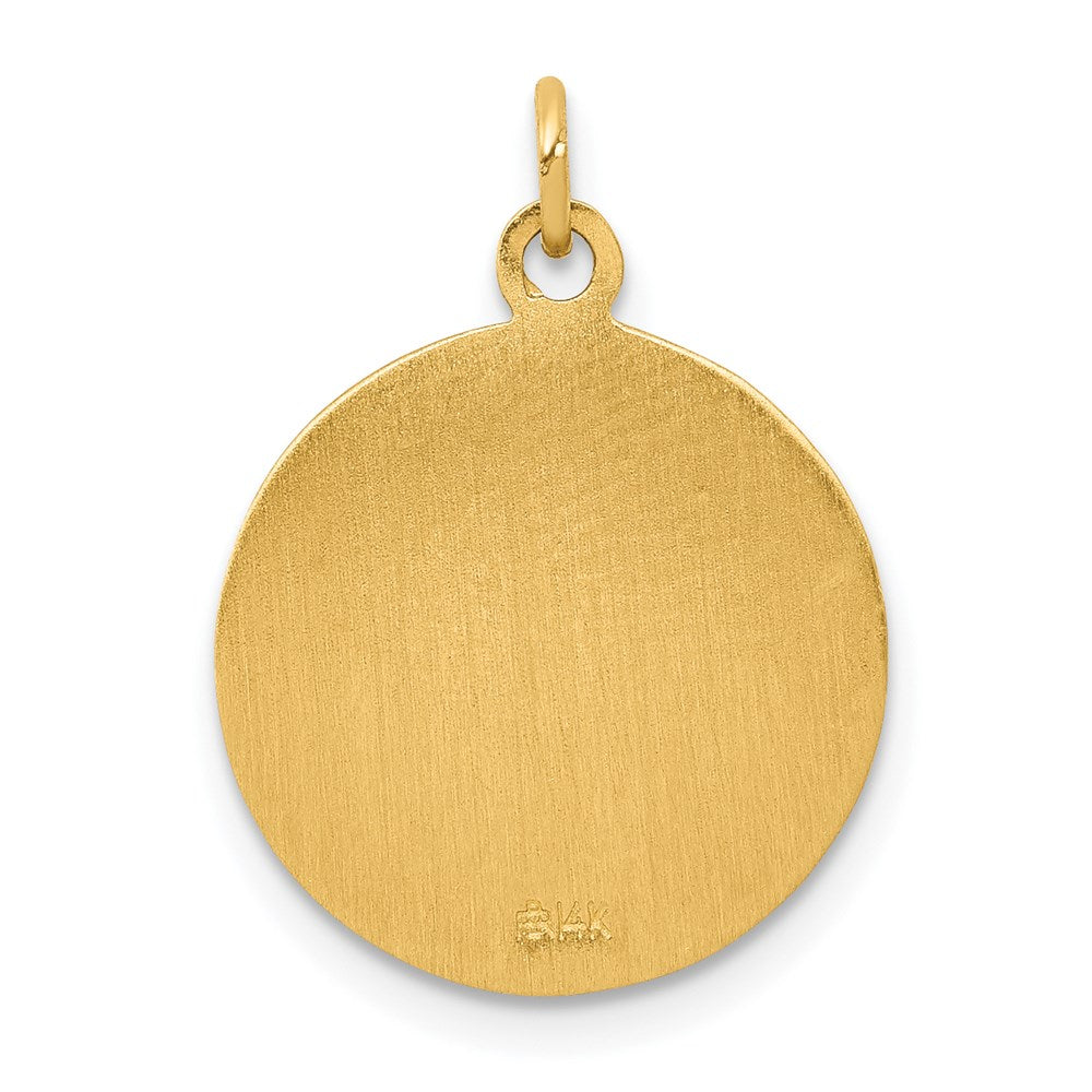 14k Yellow Gold Mother Cabrini Medal Charm