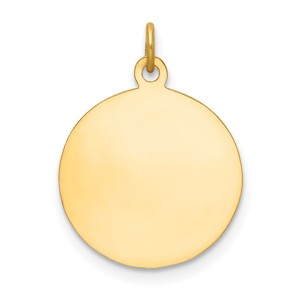 14k Yellow Gold Saint Roch Medal Charm