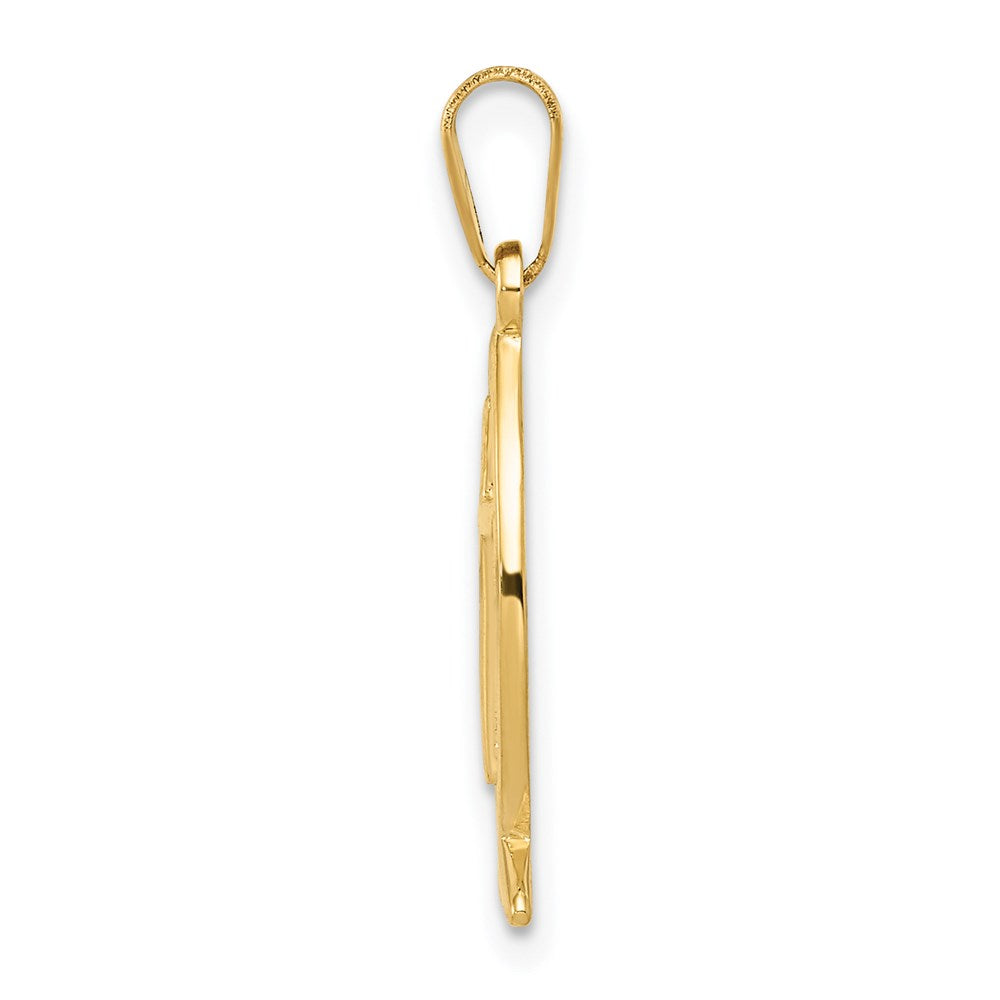 14k Yellow Gold Ichthus Fish Pendant